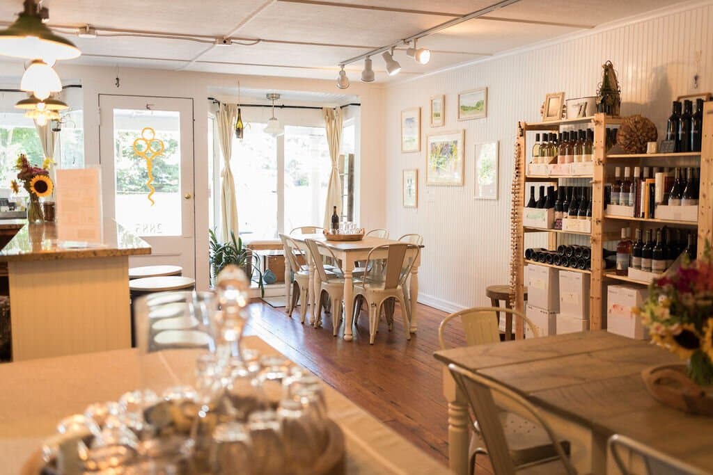 Tasting room at Chronicle Wines on Peconic Lane