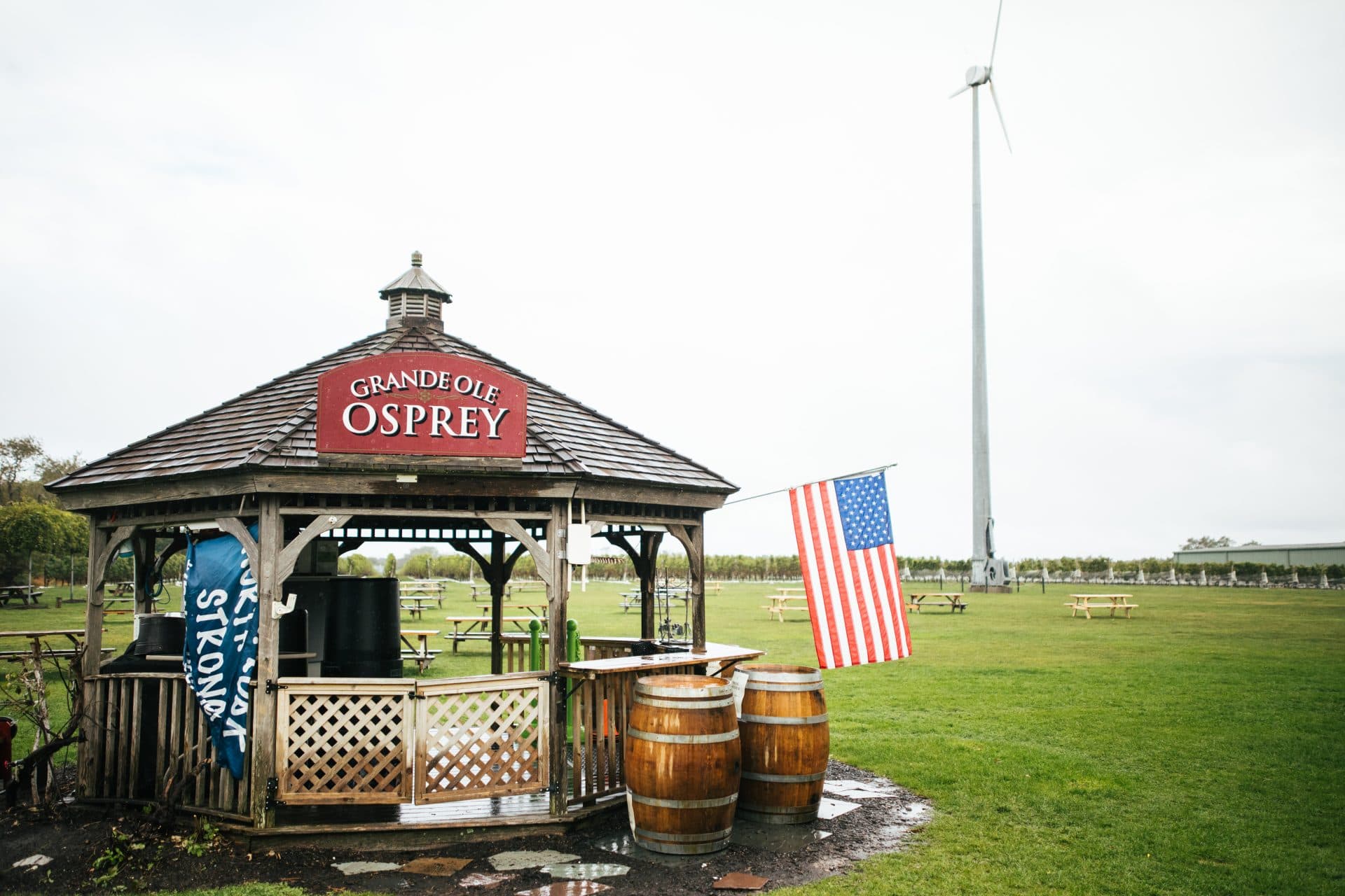 Grande Ole Osprey gazebo and lawn in Peconic