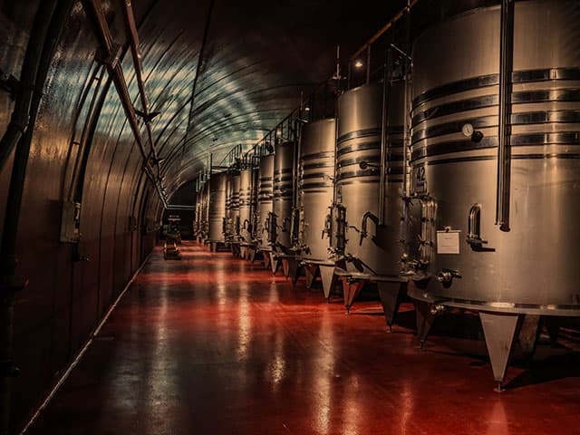 Cellar tanks at Terra Vite in Jamesport